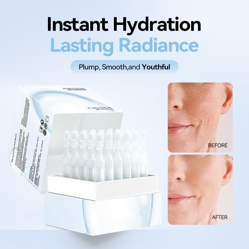 Aqua Boost Hyaluronic Vials – Deep Hydration & Plumping Glow