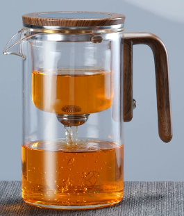 Glass Teapot with Tea-Water Separation Tea Set