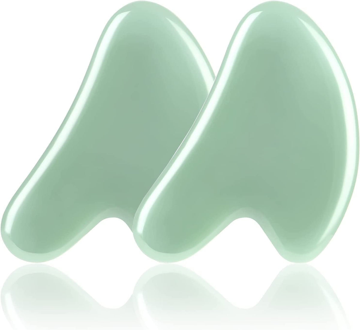 Jade Gua Sha Set (2 Pcs) – Facial Sculpting Duo