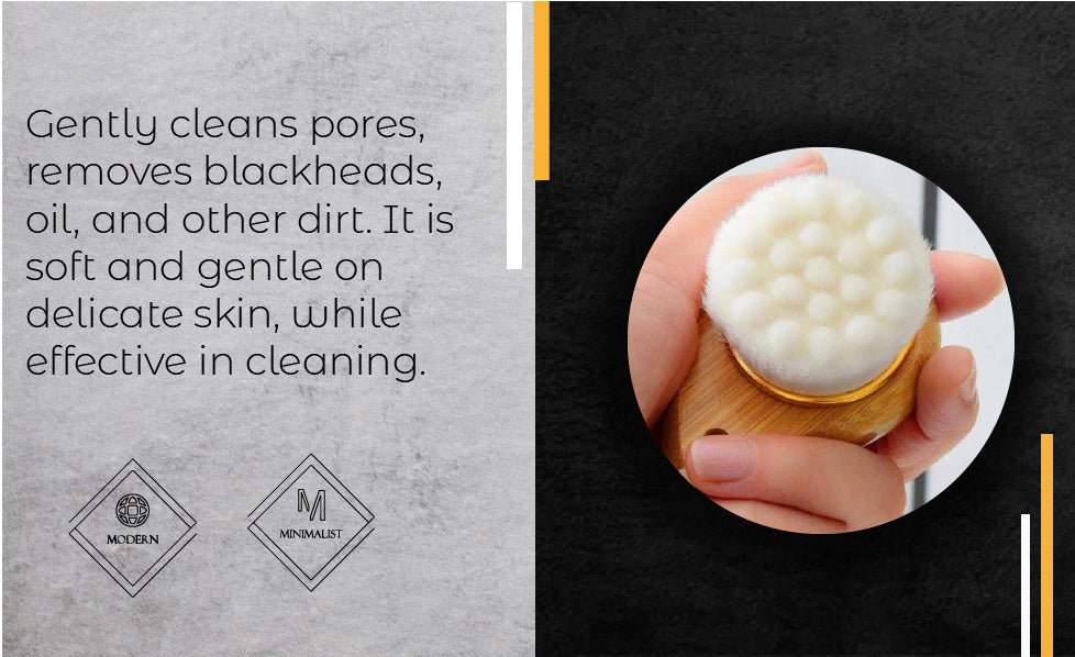 Bamboo Facial Cleansing Brush – Gentle Exfoliation