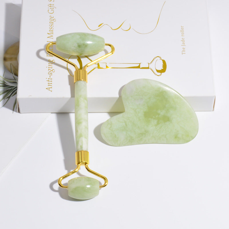 Jade Roller & Gua Sha Gift Box – Facial Sculpting Set