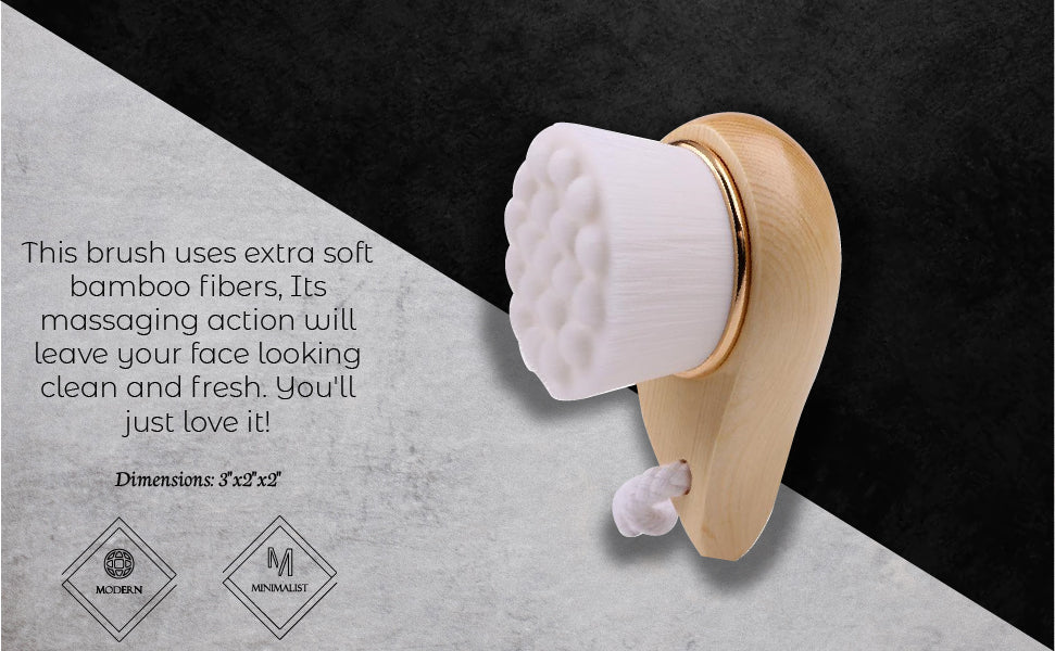 Bamboo Facial Cleansing Brush – Gentle Exfoliation